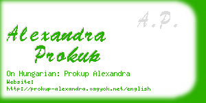 alexandra prokup business card